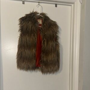 Brown Faux Fur vest